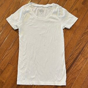 J. Crew White Perfect Fit Short Sleeve Tee